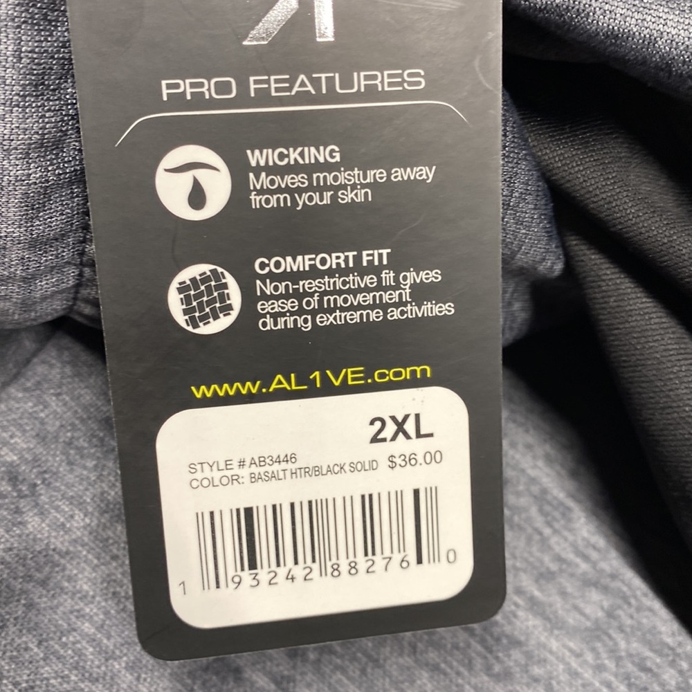 Alive Athletic Grey Fleece lined Sweatpants Jogger 2XL NWT - Picture 12 of 15